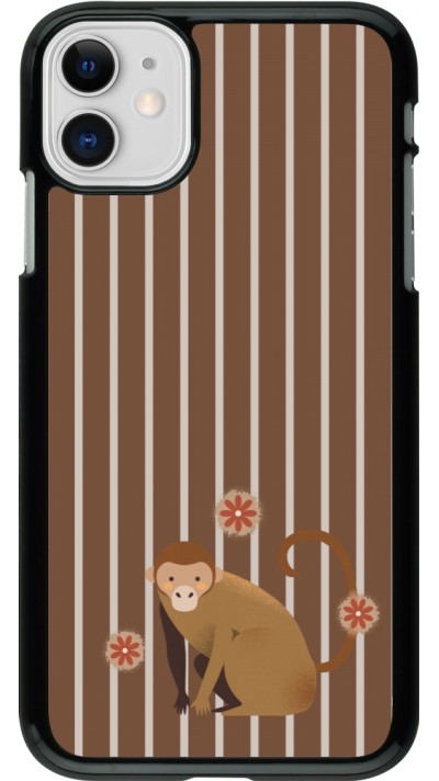 iPhone 11 Case Hülle - Monkey with stripes iPhone 11 Case Hülle - Monkey with stripes