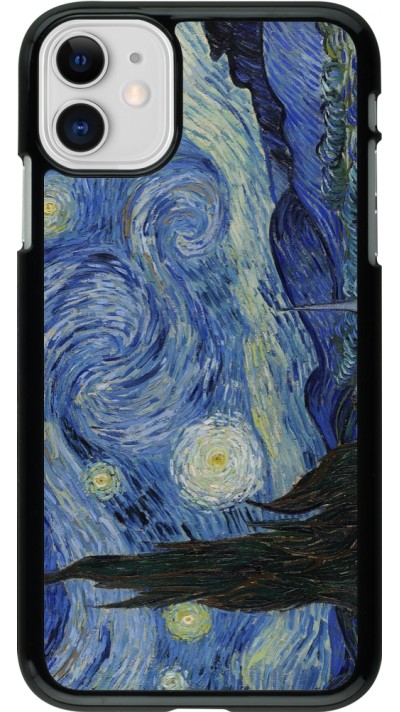 Coque iPhone 11 - Tableau art - La Nuit étoilée - Van Gogh