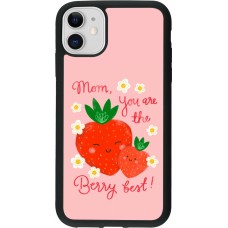 iPhone 11 Case Hülle - Silikon schwarz Mom 2026 Berry best