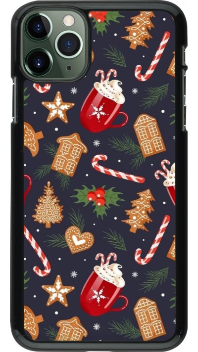 iPhone 11 Pro Max Case Hülle - Christmas 25 Pattern Gingerbread House