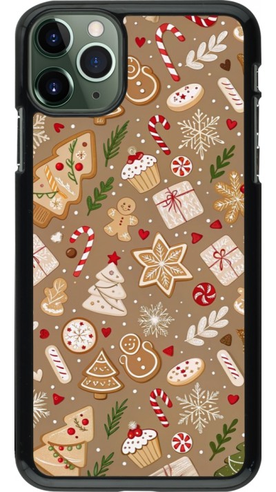 iPhone 11 Pro Max Case Hülle - Christmas 25 Pattern Ginger Cookie