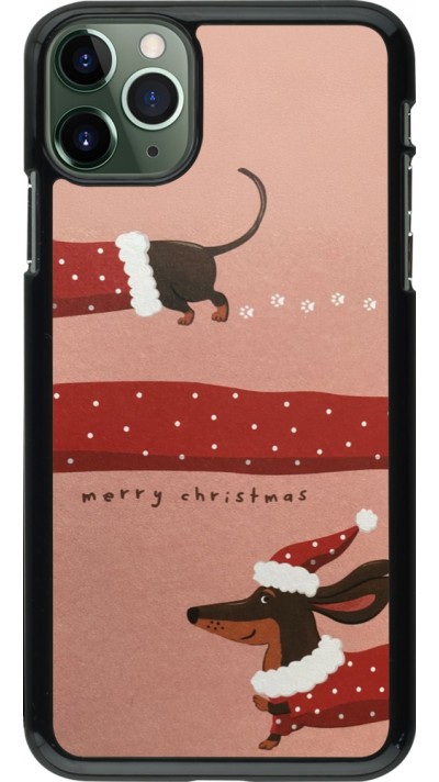 iPhone 11 Pro Max Case Hülle - Christmas 25 Teckel Merry Xmas