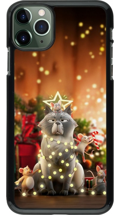 iPhone 11 Pro Max Case Hülle - Christmas 25 Xmas Cat
