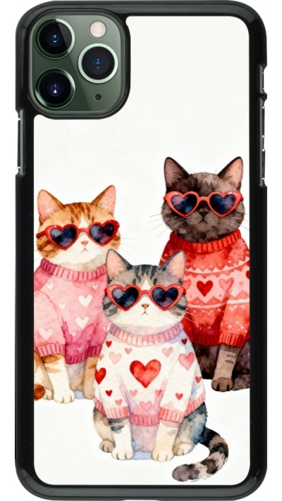 Coque iPhone 11 Pro Max - Saint Valentines Day 26 Cat Love