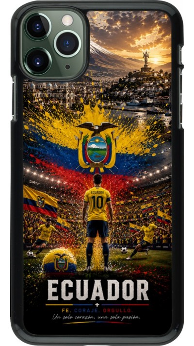 Coque iPhone 11 Pro Max - Football Équateur splash 2026