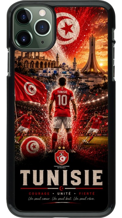Coque iPhone 11 Pro Max - Football Tunisie splash 2026