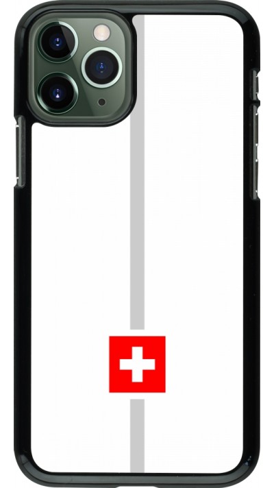 Coque iPhone 11 Pro - Canton CH blanc