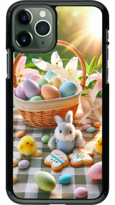 Coque iPhone 11 Pro - Easter 2025 Panier Pâques