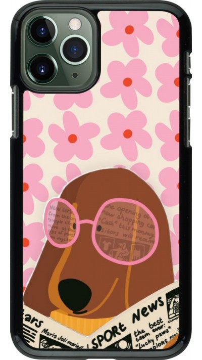 Coque iPhone 11 Pro - Dog with newspaper Spring 2026