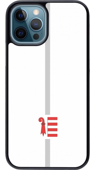 Coque iPhone 12 / 12 Pro - Canton JU blanc
