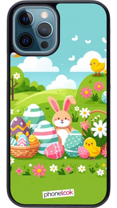 Coque iPhone 12 / 12 Pro - Easter 2025 Green
