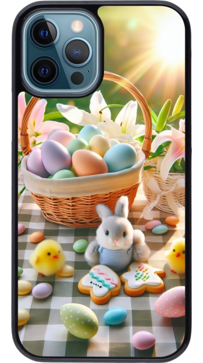Coque iPhone 12 / 12 Pro - Easter 2025 Panier Pâques