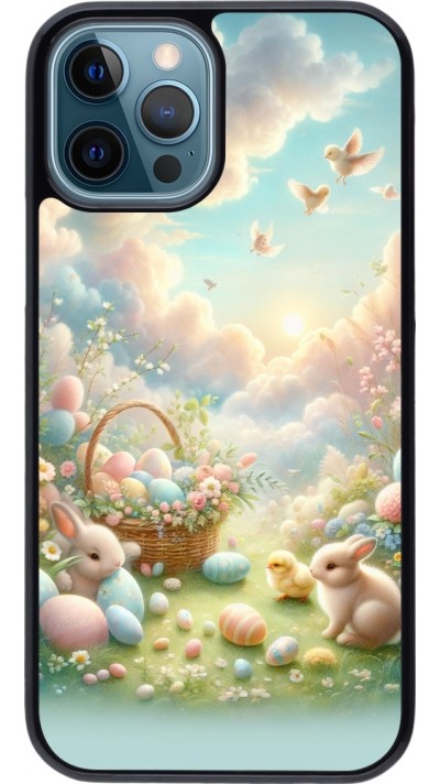 Coque iPhone 12 / 12 Pro - Easter 2025 Pastel Pâques