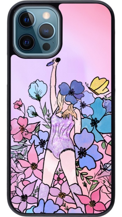 Coque iPhone 12 / 12 Pro - Taylor Swift Sketch - Pink