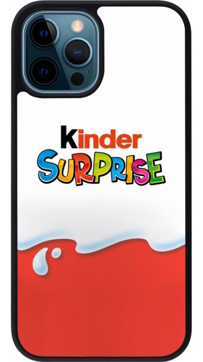 iPhone 12 / 12 Pro Case Hülle - Silikon schwarz Kinder Surprise iPhone 12 / 12 Pro Case Hülle - Silikon schwarz Kinder Surprise