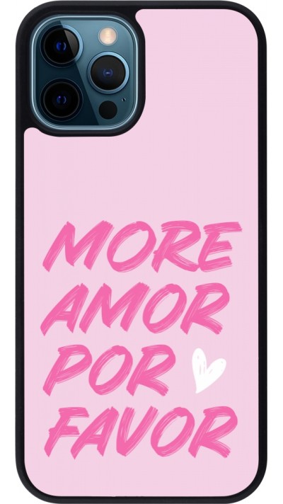 iPhone 12 / 12 Pro Case Hülle - Silikon schwarz More amor porfavor iPhone 12 / 12 Pro Case Hülle - Silikon schwarz More amor porfavor