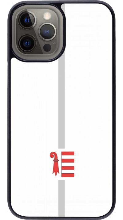 Coque iPhone 12 Pro Max - Canton JU blanc