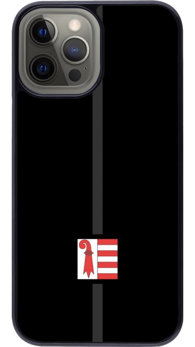 Coque iPhone 12 Pro Max - Canton JU noir