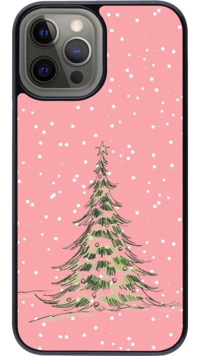 iPhone 12 Pro Max Case Hülle - Christmas 25 Pink Tree