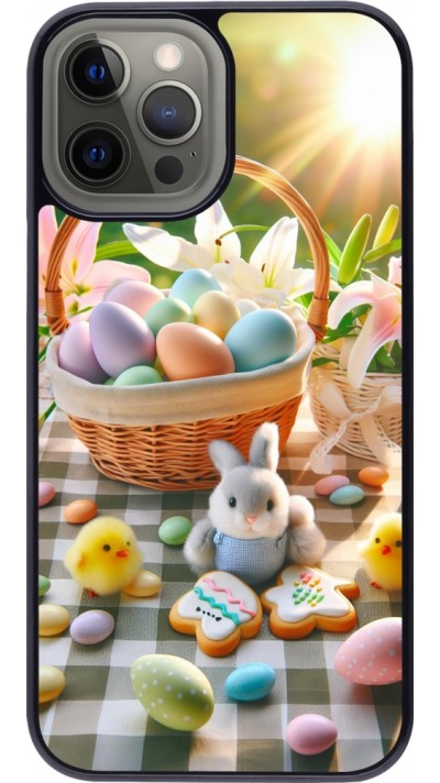 Coque iPhone 12 Pro Max - Easter 2025 Panier Pâques