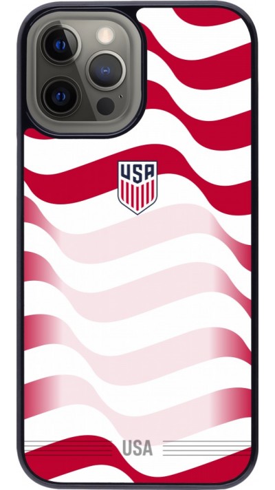 Coque iPhone 12 Pro Max - Maillot de football États-Unis 2026 personnalisable