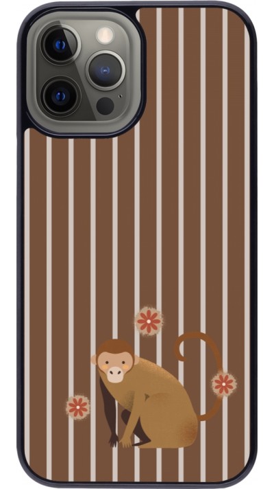 iPhone 12 Pro Max Case Hülle - Monkey with stripes iPhone 12 Pro Max Case Hülle - Monkey with stripes
