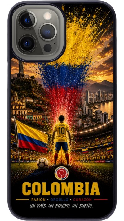 Coque iPhone 12 Pro Max - Football Colombie splash 2026
