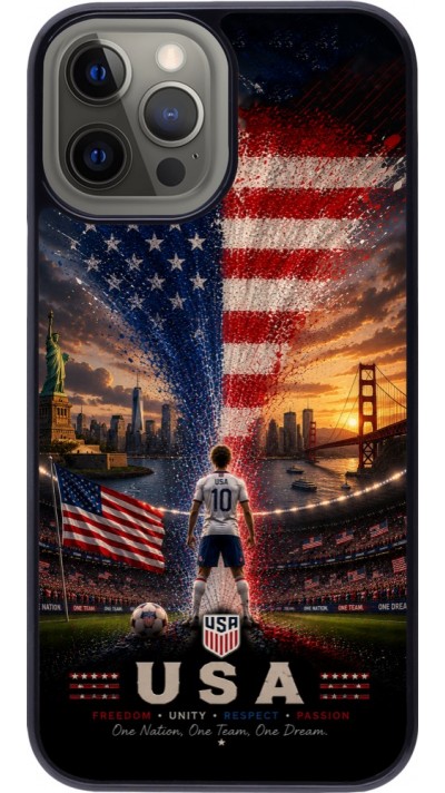 Coque iPhone 12 Pro Max - Football États-Unis splash 2026
