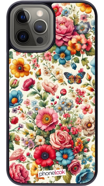 Coque iPhone 12 Pro Max - Spring 25 printemps fleuri