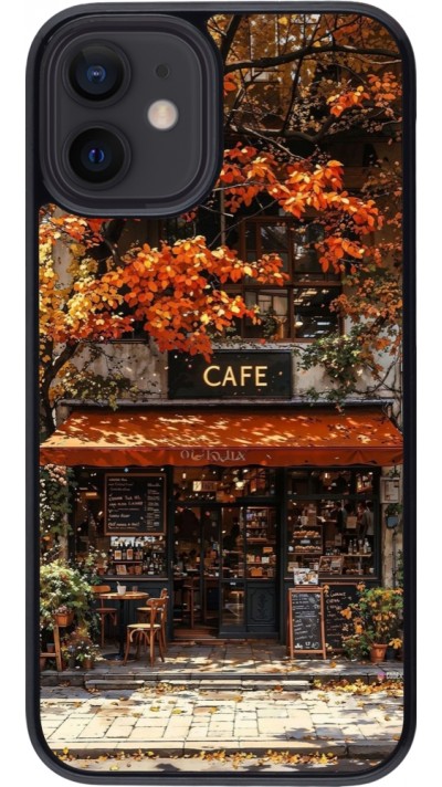 Coque iPhone 12 mini - Autumn 25 Coffee shop