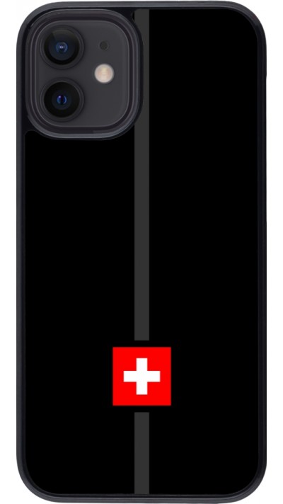 Coque iPhone 12 mini - Canton CH noir