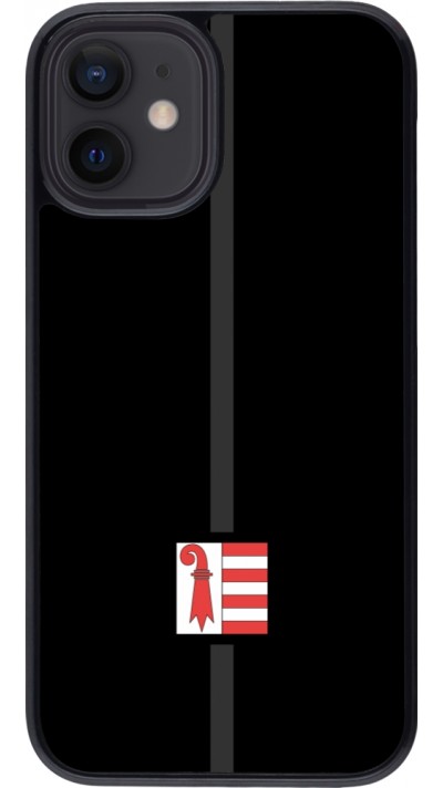 Coque iPhone 12 mini - Canton JU noir