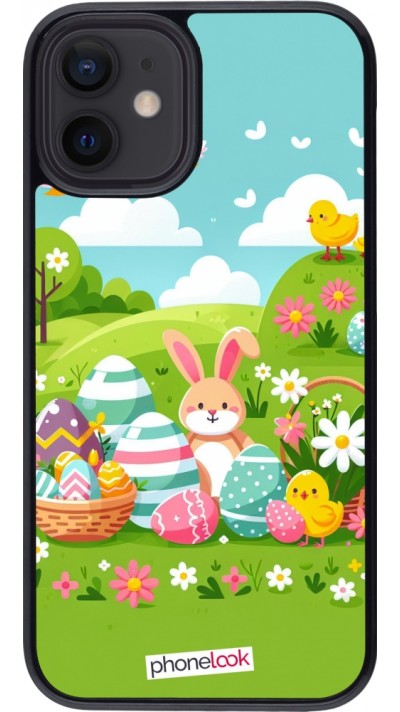 Coque iPhone 12 mini - Easter 2025 Green