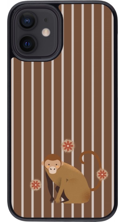 iPhone 12 mini Case Hülle - Monkey with stripes iPhone 12 mini Case Hülle - Monkey with stripes