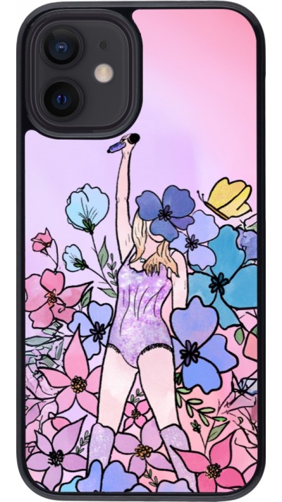 Coque iPhone 12 mini - Taylor Swift Sketch - Pink