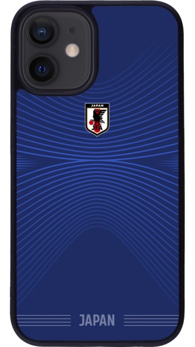 iPhone 12 mini Case Hülle - Silikon schwarz Japan 2022 personalisierbares Fussballtrikot