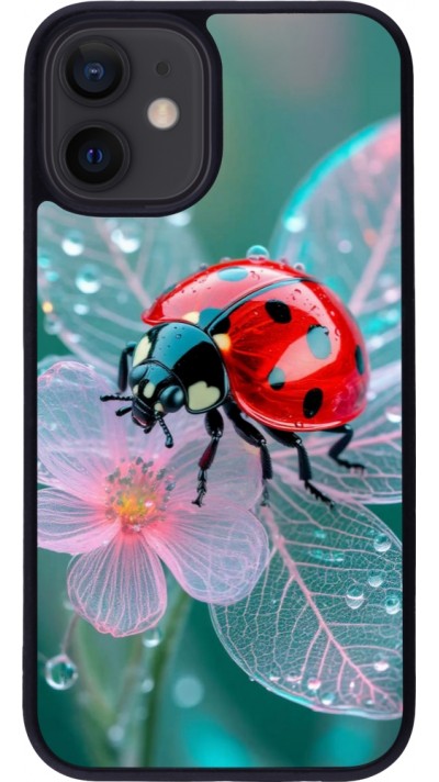iPhone 12 mini Case Hülle - Silikon schwarz Ladybird in bloom Spring 2026