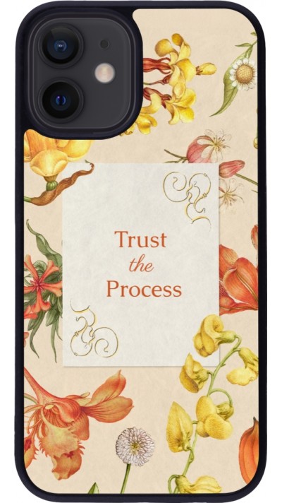iPhone 12 mini Case Hülle - Silikon schwarz Trust the process Spring 2026