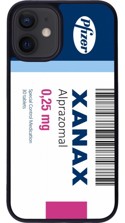 iPhone 12 mini Case Hülle - Silikon schwarz Xanax Alprazolam 2025