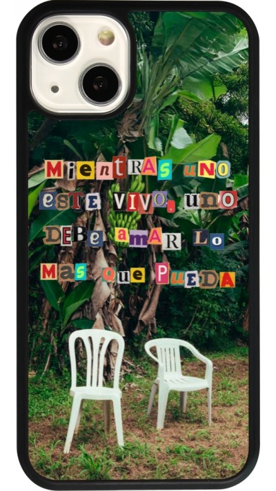 iPhone 13 Case Hülle - Silikon schwarz Chairs DTMF