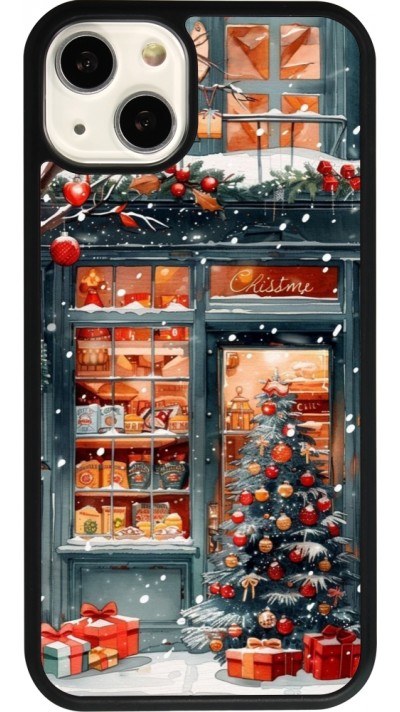 Coque iPhone 13 - Silicone rigide noir Christmas 25 Xmas Shop