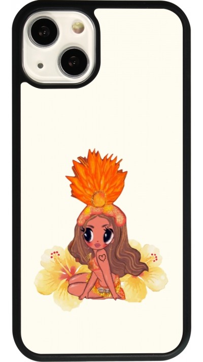 Coque iPhone 13 - Silicone rigide noir Karol G Tropicoqueta