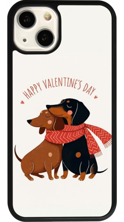 Coque iPhone 13 - Silicone rigide noir Saint Valentines Day 26 Happy Valentine