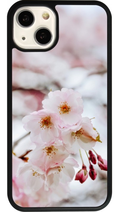 iPhone 13 Case Hülle - Silikon schwarz Cherry tree Spring 2026