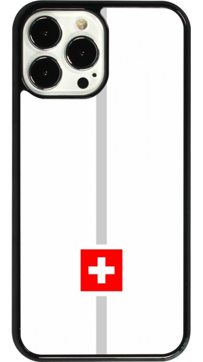 Coque iPhone 13 Pro Max - Canton CH blanc