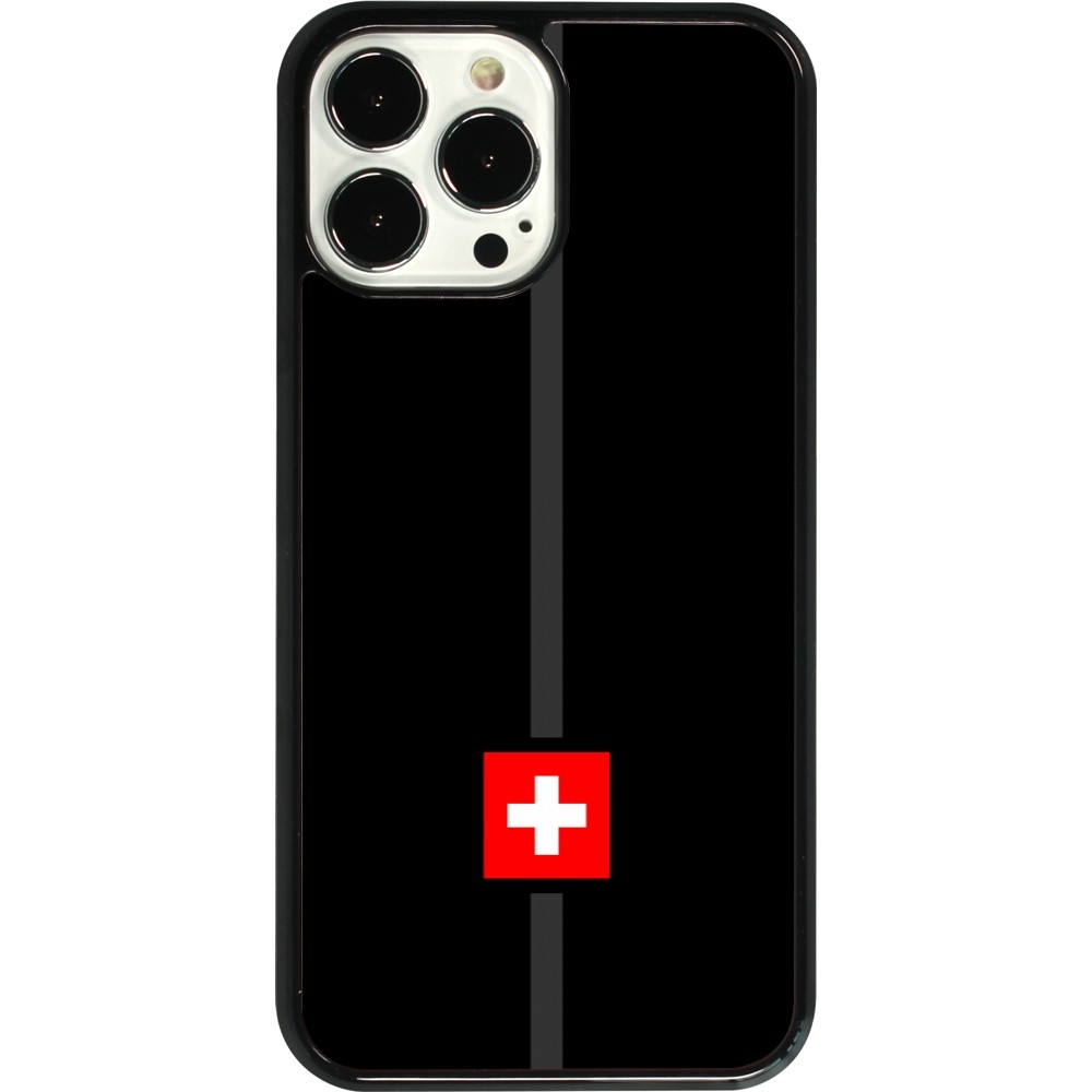 Coque iPhone 13 Pro Max - Canton CH noir