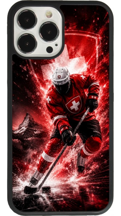 iPhone 13 Pro Max Case Hülle - Silikon schwarz Hockey World Championship Player