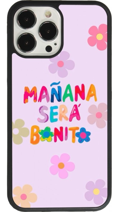Coque iPhone 13 Pro Max - Silicone rigide noir Karol G Manana sera bonito
