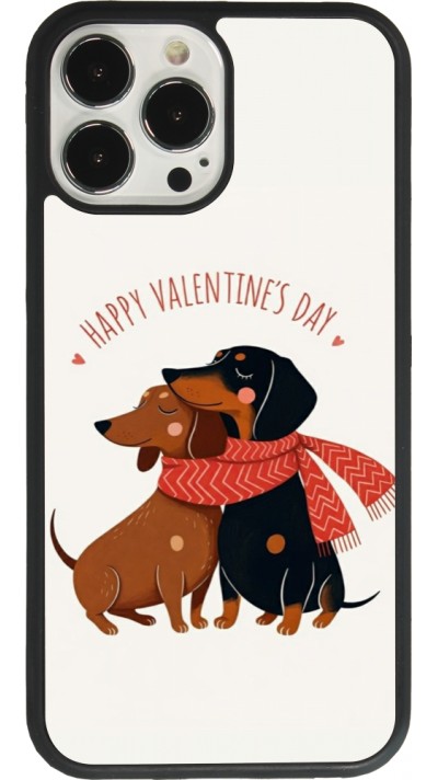 Coque iPhone 13 Pro Max - Silicone rigide noir Saint Valentines Day 26 Happy Valentine