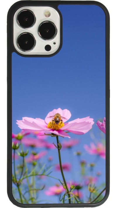 Coque iPhone 13 Pro Max - Silicone rigide noir Bee on a flower Spring 2026